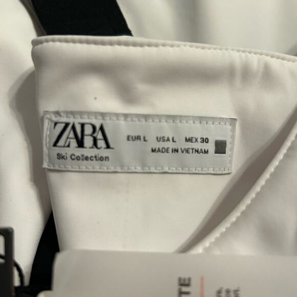 Zara White & Black Ski Suit Size Large NWT - Picture 6 of 11